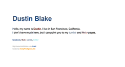 Desktop Screenshot of dustinblake.com