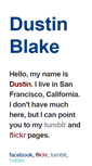 Mobile Screenshot of dustinblake.com